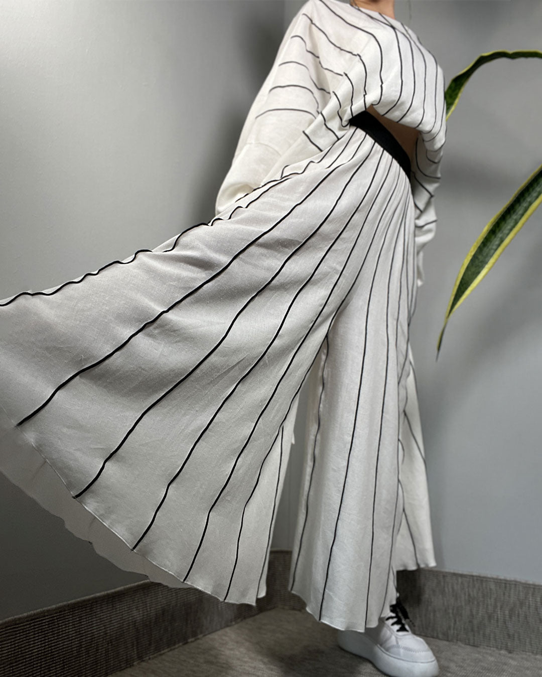 Burcu Aslan Pants ERAN LINEN SKIRT-PANTS