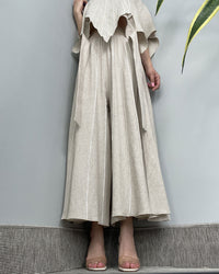 Burcu Aslan Pants MUDILA LINEN PANTS-SKIRT