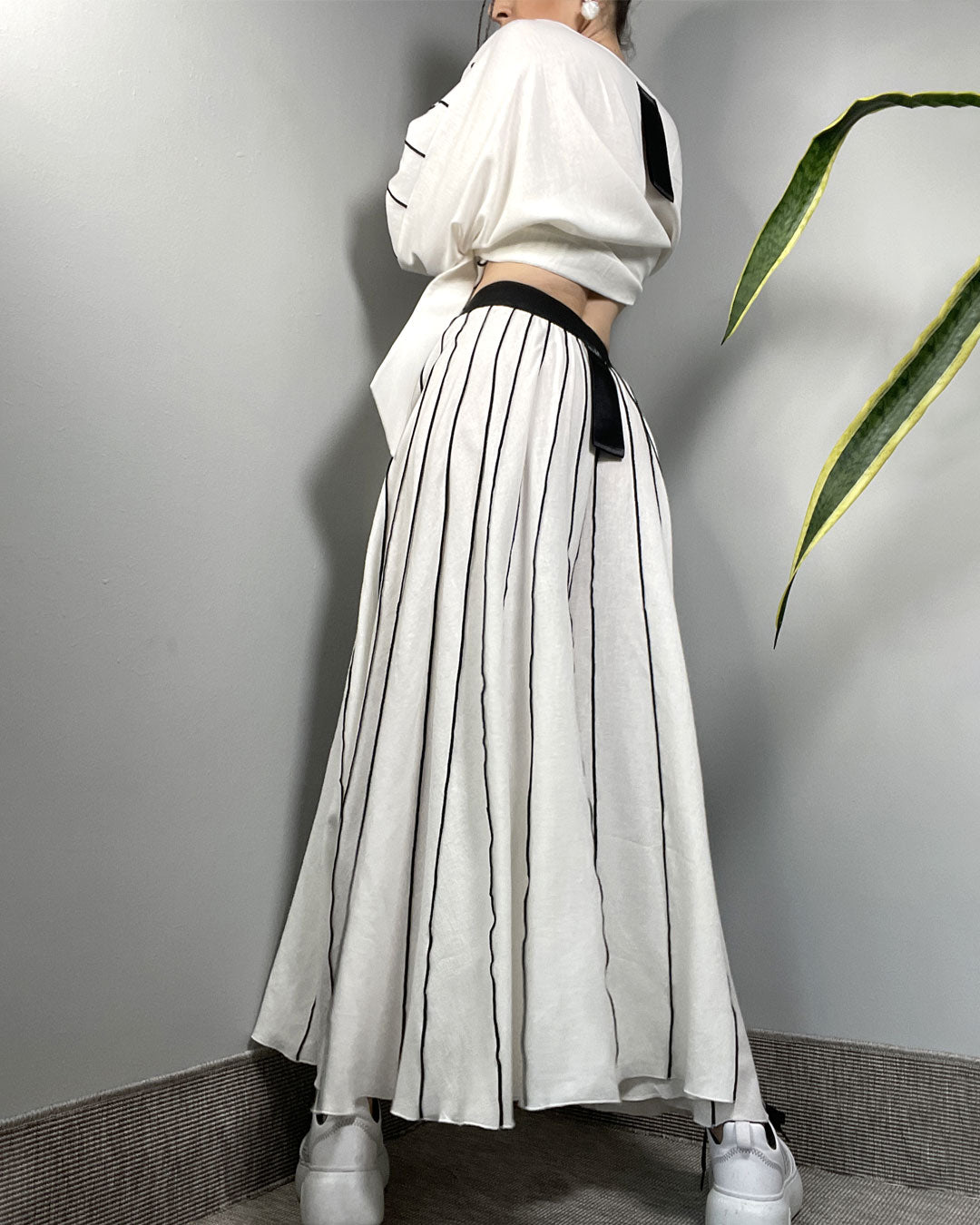 Burcu Aslan Pants ERAN LINEN SKIRT-PANTS