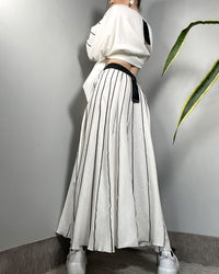 Burcu Aslan Pants ERAN LINEN SKIRT-PANTS
