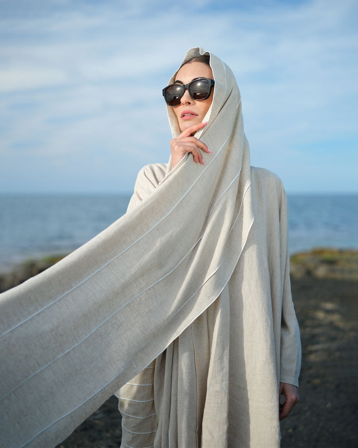 Burcu Aslan Shawl FALA LINEN SHAWL