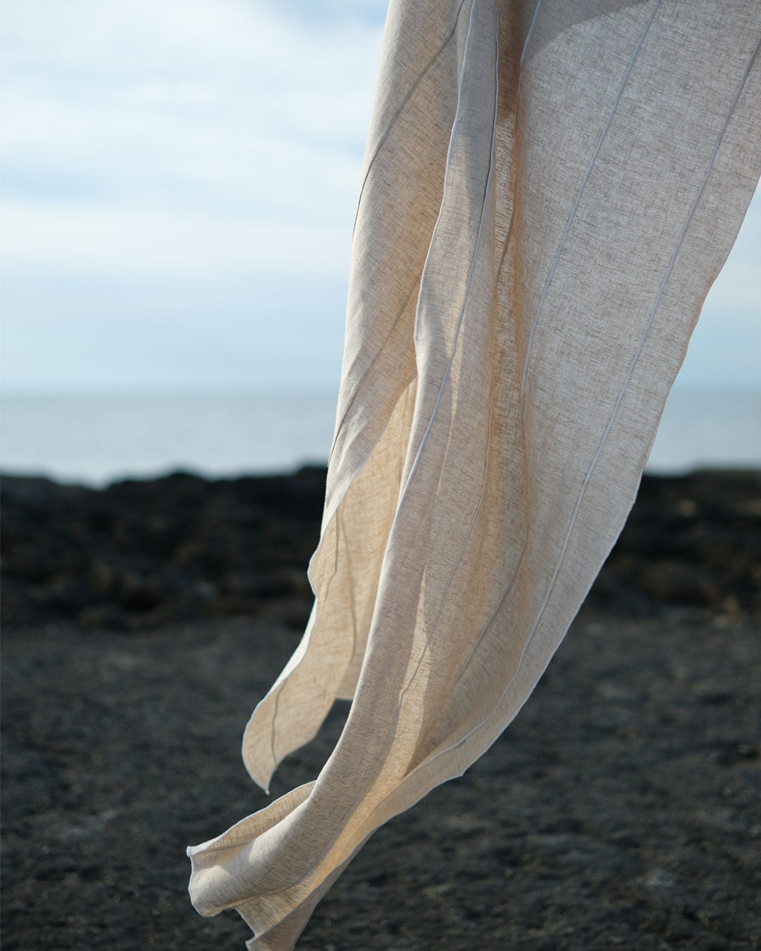 Burcu Aslan Shawl FALA LINEN SHAWL