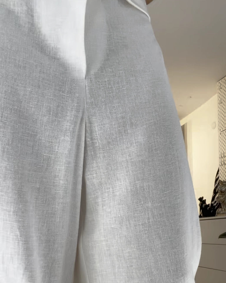 Burcu Aslan Pants SUZA COMFORTABLE LINEN PANTS