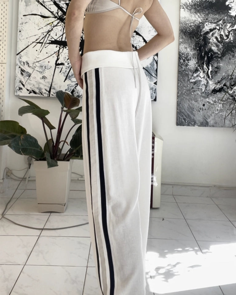 Burcu Aslan Pants SUZA COMFORTABLE LINEN PANTS