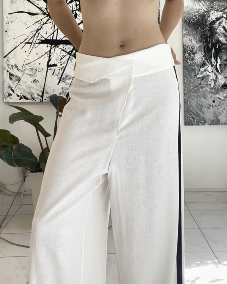 Burcu Aslan Pants SUZA COMFORTABLE LINEN PANTS