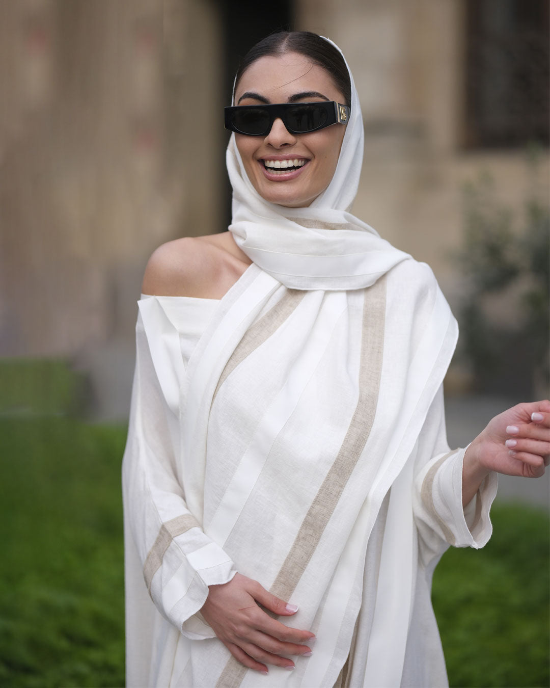 Burcu Aslan Dress VIGORA DRESS & SHAWL SET