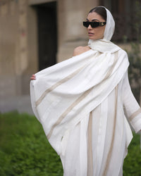 Burcu Aslan Dress VIGORA DRESS & SHAWL SET