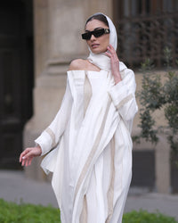 Burcu Aslan Dress VIGORA DRESS & SHAWL SET