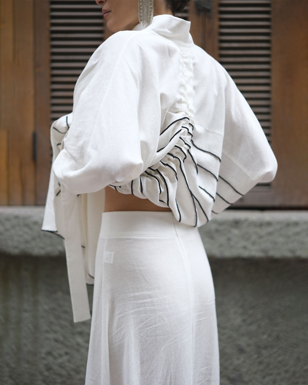 Burcu Aslan Skirt SHIRANA LINEN SKIRT