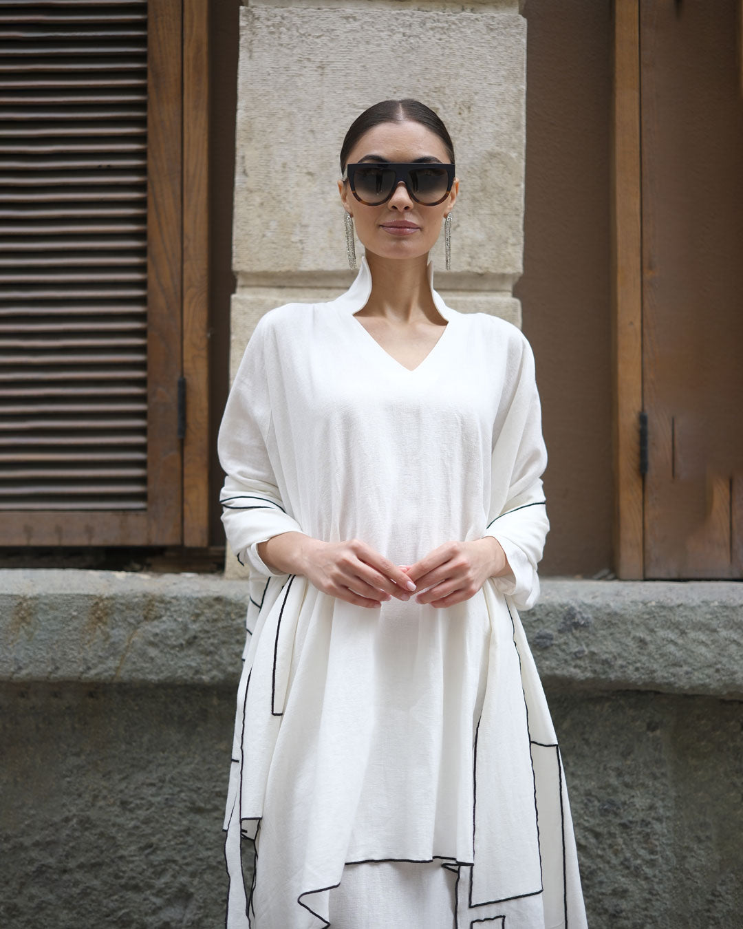 Burcu Aslan Tunic SHIRA LINEN TUNIC-SHIRT