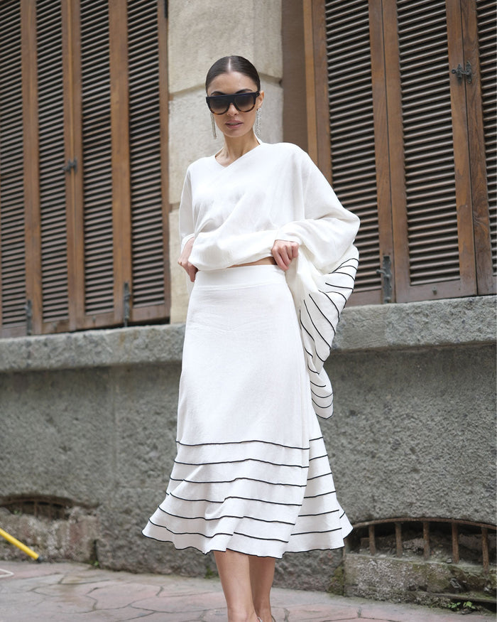 Burcu Aslan Skirt SHIRANA LINEN SKIRT