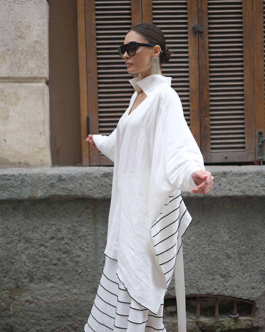 Burcu Aslan Tunic SHIRA LINEN TUNIC-SHIRT