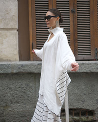 Burcu Aslan Tunic SHIRA LINEN TUNIC-SHIRT