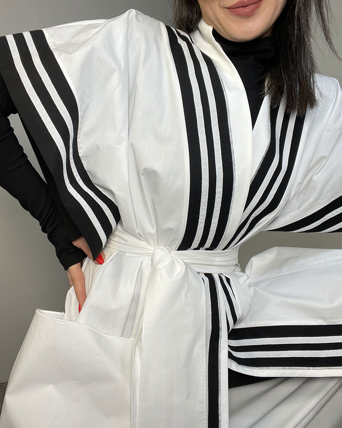 Burcu Aslan Vest COTTON WHITE VEST