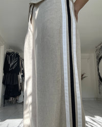 Burcu Aslan Pants CUBU OVERSIZE LINEN PANTS