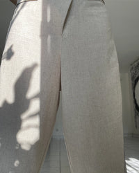 Burcu Aslan Pants CUBU OVERSIZE LINEN PANTS
