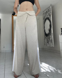 Burcu Aslan Pants CUBU OVERSIZE LINEN PANTS