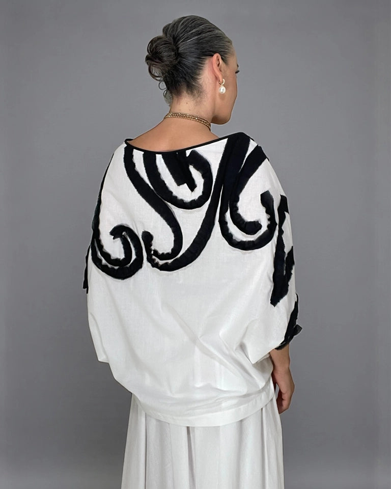 Burcu Aslan Blouse BEYO COTTON OVERSIZE BLOUSE