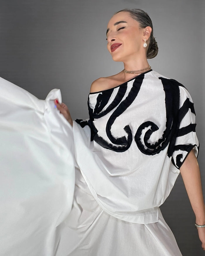 Burcu Aslan Blouse BEYO COTTON OVERSIZE BLOUSE