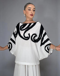 Burcu Aslan Blouse BEYO COTTON OVERSIZE BLOUSE