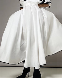Burcu Aslan Skirt BEYOLA COTTON OVERSIZE SKIRT