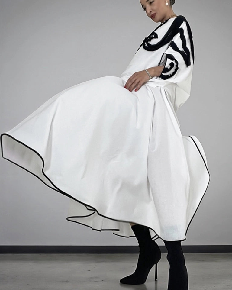 Burcu Aslan Skirt BEYOLA COTTON OVERSIZE SKIRT