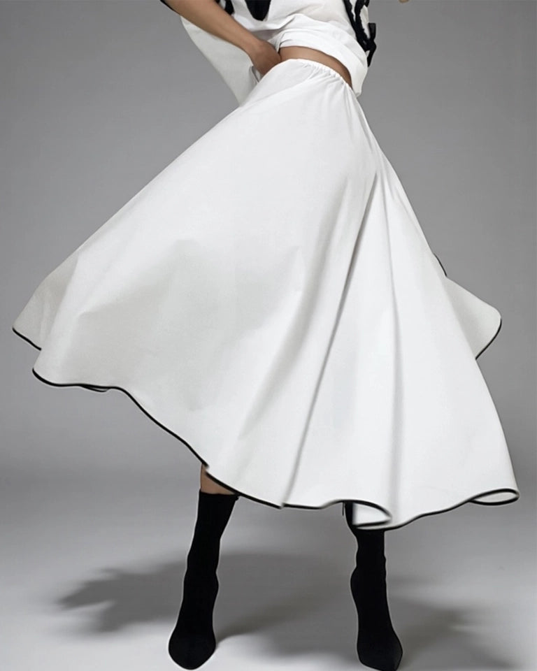 Burcu Aslan Skirt BEYOLA COTTON OVERSIZE SKIRT