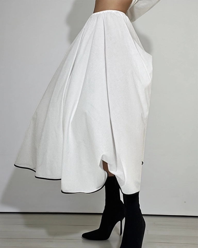 Burcu Aslan Skirt BEYOLA COTTON OVERSIZE SKIRT