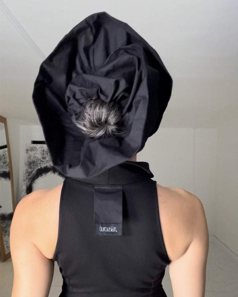 Burcu Aslan Accessory BLACK COTTON HEAD ACCESSORY