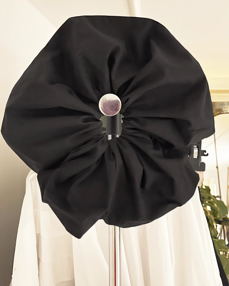 Burcu Aslan Accessory BLACK COTTON HEAD ACCESSORY