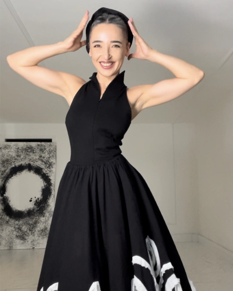 Burcu Aslan Accessory BLACK COTTON HEAD ACCESSORY