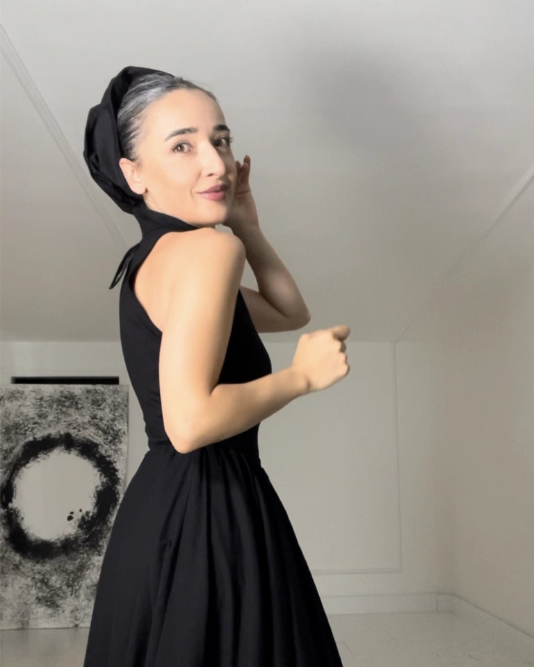 Burcu Aslan Accessory BLACK COTTON HEAD ACCESSORY