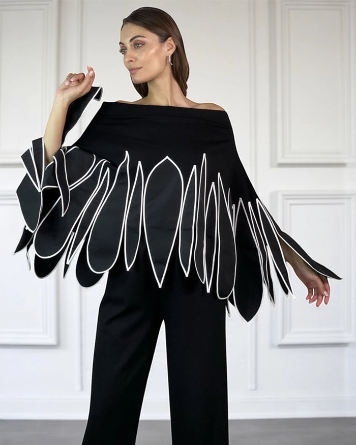 Burcu Aslan Blouse GORMA LIMITED EDITION FLEXIBLE CLOAK-BLOUSE