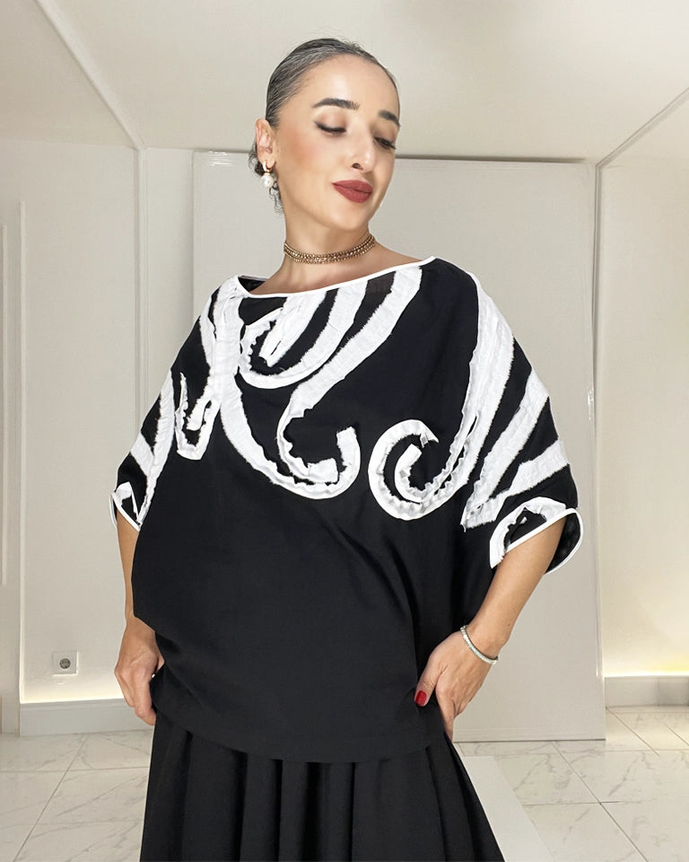 Burcu Aslan Blouse KAPU COTTON OVERSIZE BLOUSE