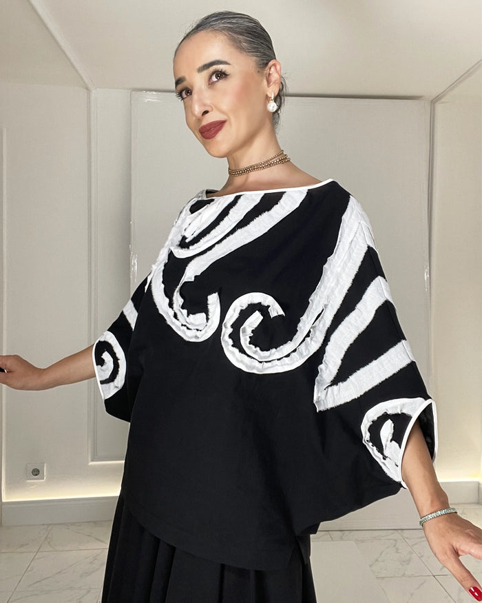 Burcu Aslan Blouse KAPU COTTON OVERSIZE BLOUSE