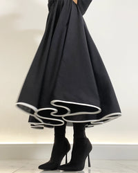 Burcu Aslan Skirt KAPUNA COTTON OVERSIZE SKIRT