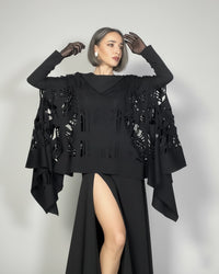Burcu Aslan Tunic NODA OVERSIZE LAZER CUT TUNIC