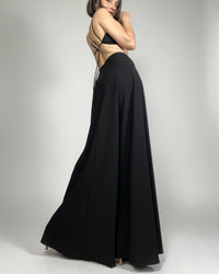 Burcu Aslan Skirt PESEN DEEP LEG SLIT SKIRT