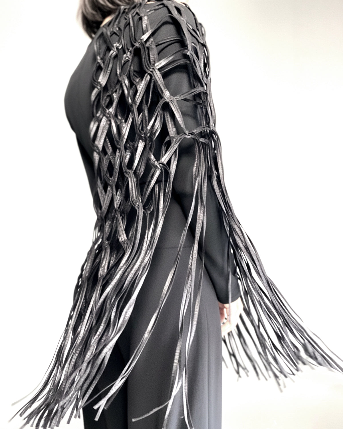 Burcu Aslan Shawl SABERI FRINGED HANDMADE SHOLDER SHAWL / ACCESSORIES / NECKLACE