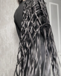 Burcu Aslan Shawl SABERI FRINGED HANDMADE SHOLDER SHAWL / ACCESSORIES / NECKLACE