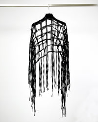 Burcu Aslan Shawl SABERI FRINGED HANDMADE SHOLDER SHAWL / ACCESSORIES / NECKLACE