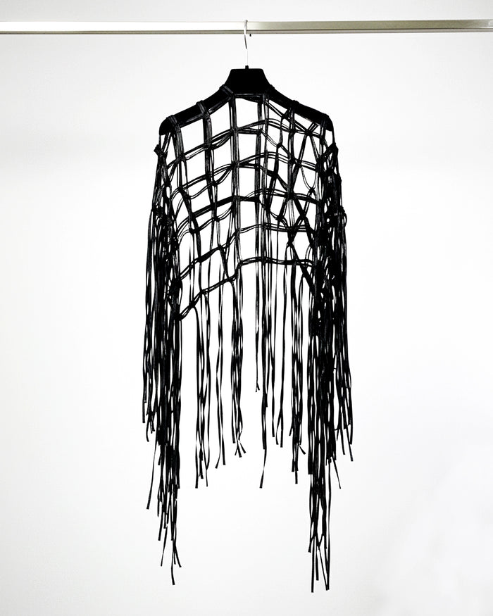 Burcu Aslan Shawl SABERI FRINGED HANDMADE SHOLDER SHAWL / ACCESSORIES / NECKLACE