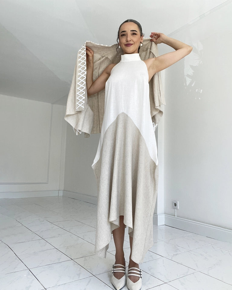 Burcu Aslan TOTAL OUTFIT SAL 2 PIECES LINEN LOOK