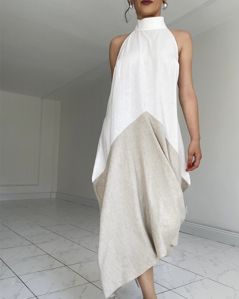 Burcu Aslan Dress SALIRO LINEN DRESS