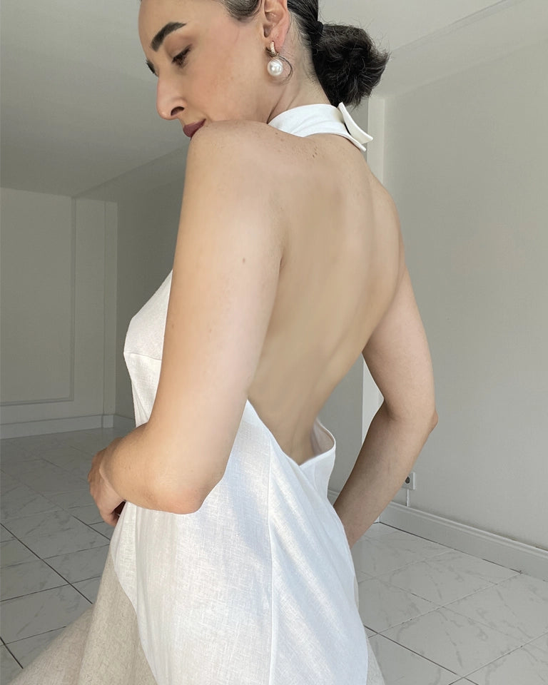 Burcu Aslan Dress SALIRO LINEN DRESS