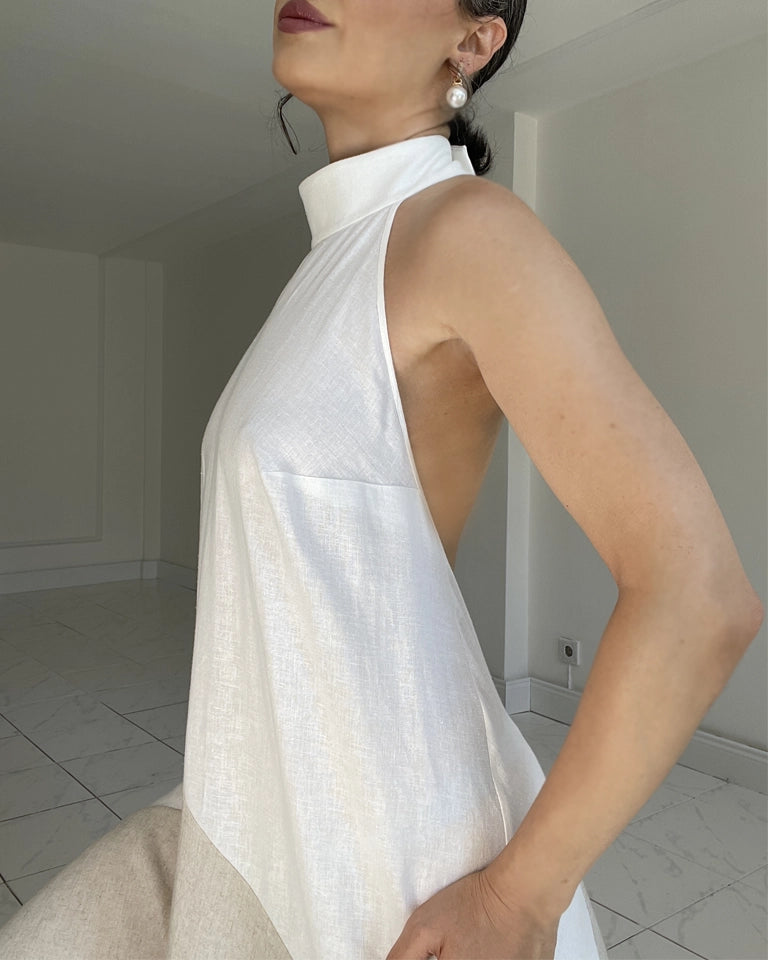 Burcu Aslan Dress SALIRO LINEN DRESS
