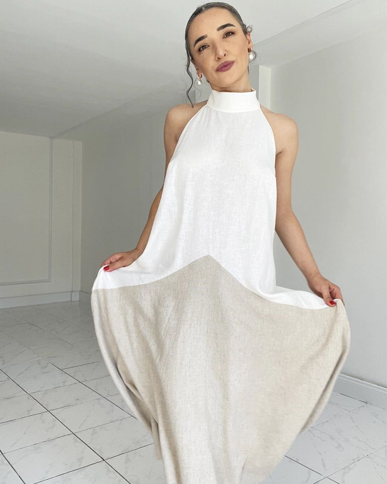 Burcu Aslan Dress SALIRO LINEN DRESS