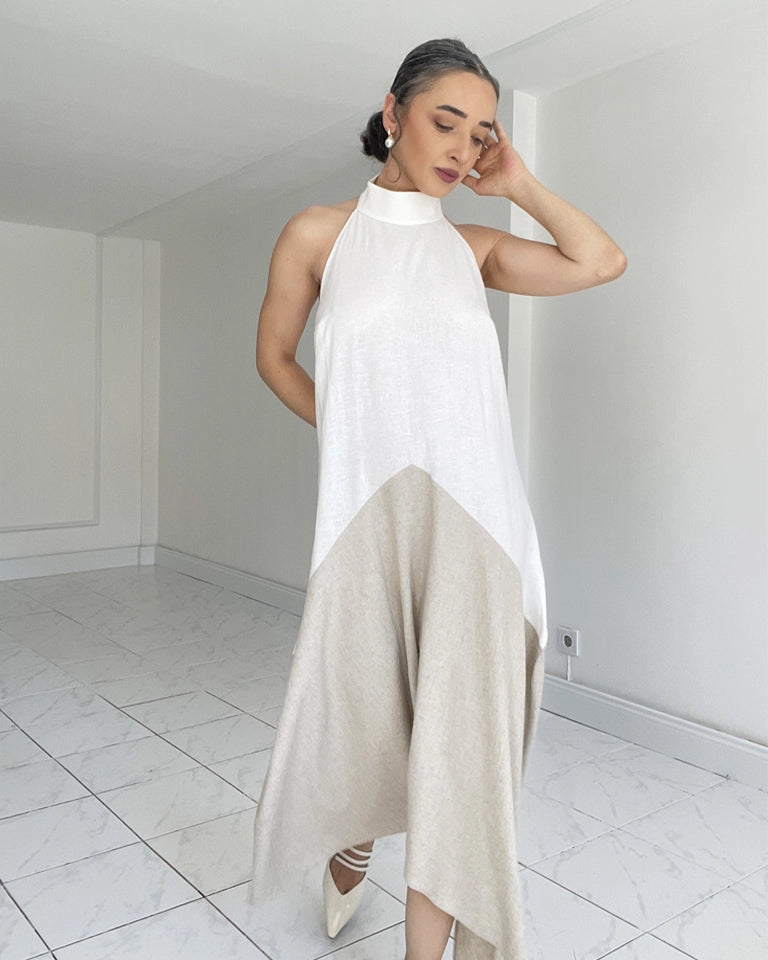 Burcu Aslan Dress SALIRO LINEN DRESS