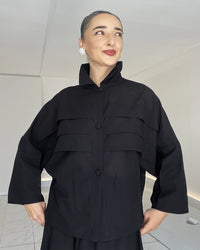 Burcu Aslan Shirt SIGO COTTON BLACK SHIRT