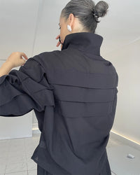 Burcu Aslan Shirt SIGO COTTON BLACK SHIRT